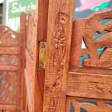 3-panel solid wood screen