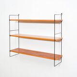 Etagère murale String en noyer, années 60