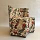 Fauteuil graphique fleur vintage