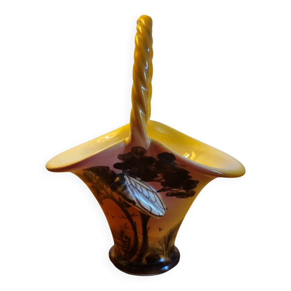 coupe corbeille en céramique modèle provençal avec cigale
