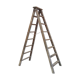 Old wooden stepladder stamped
