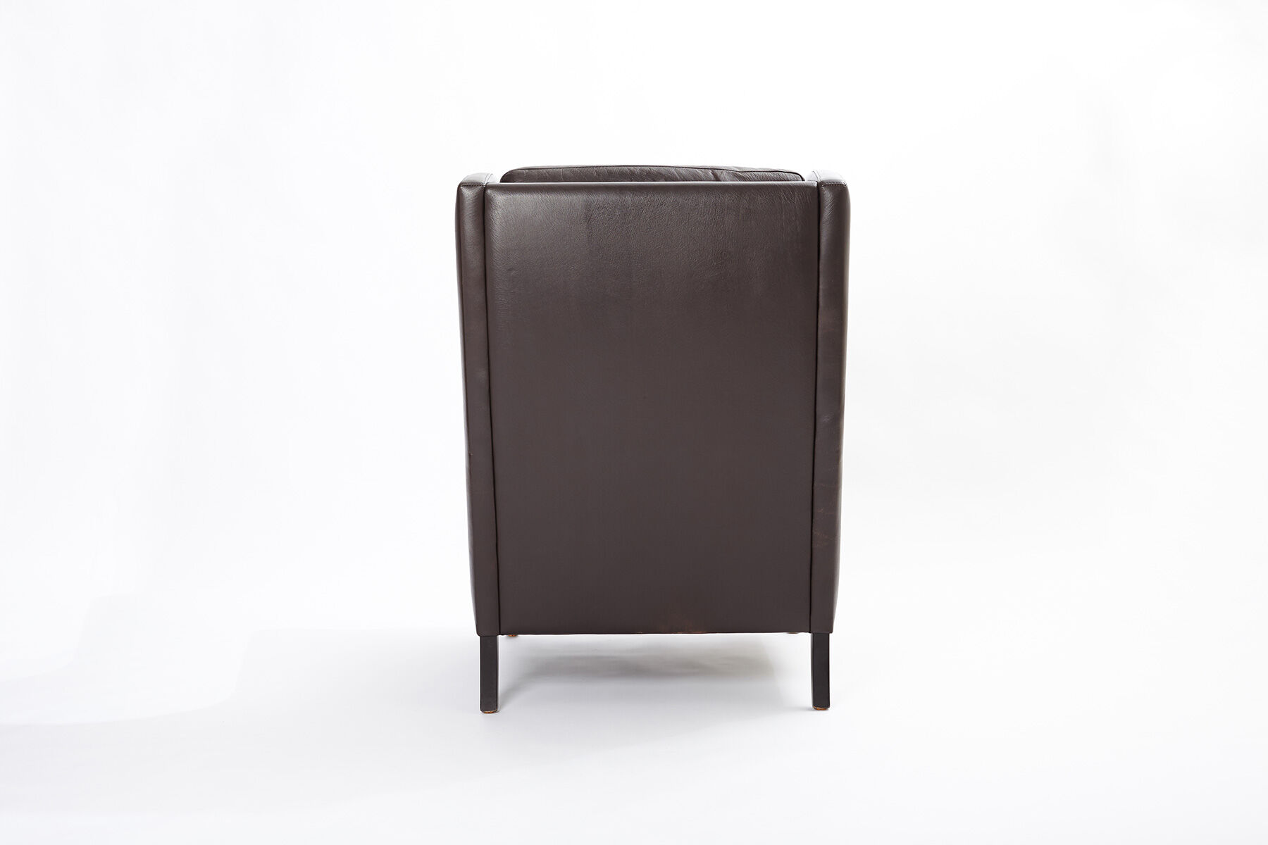 Mid-Century danish highback armchair with footrest