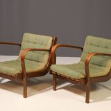 Pair of arm chairs by Karel Kozelka & Antonín Kropáček for Interier Praha,