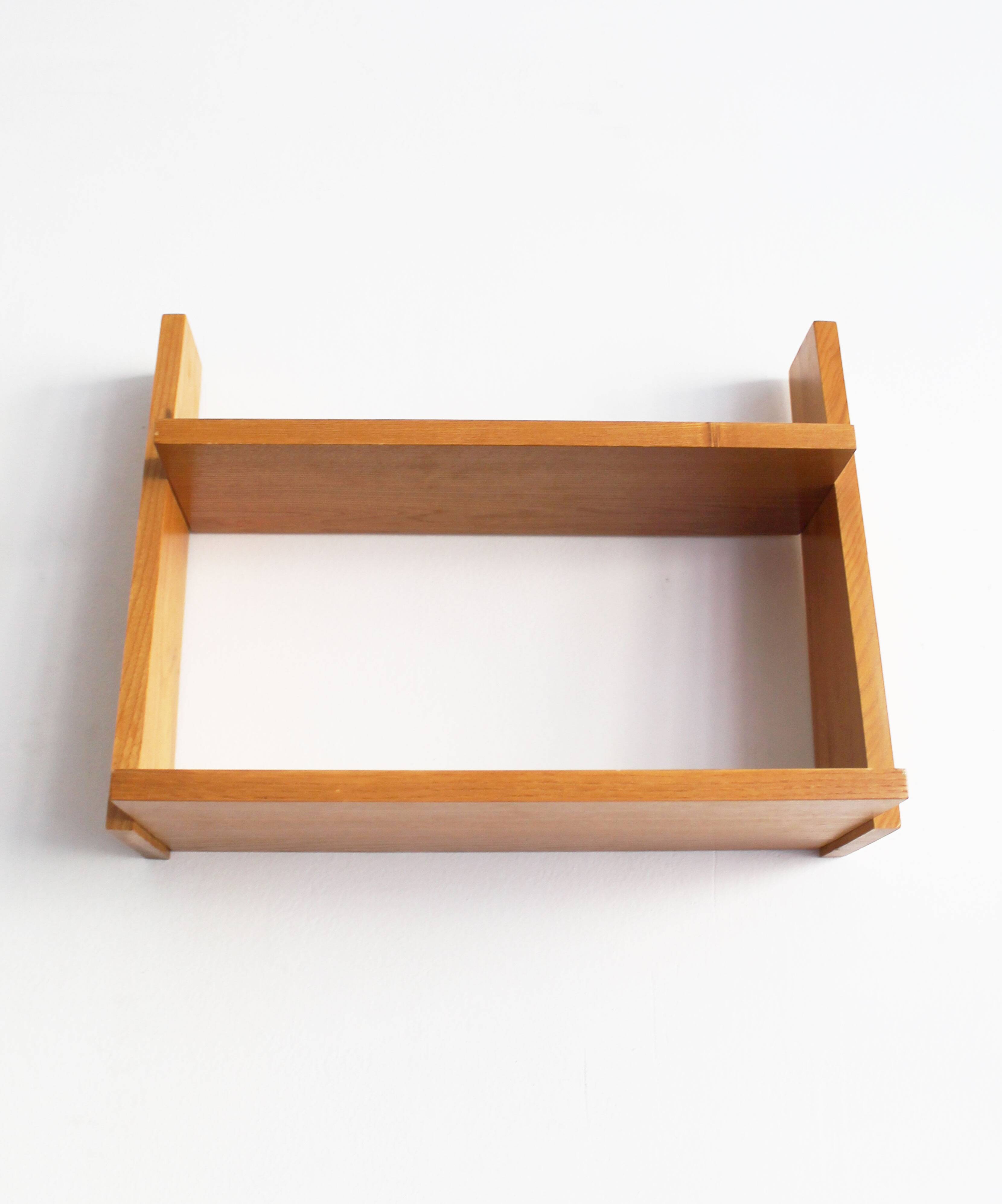 Vintage Wall Shelf in Beech, Czechoslovakia, 1960s