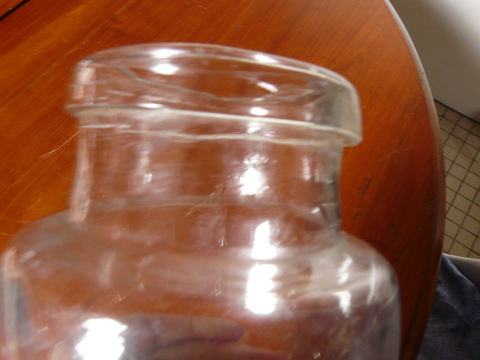 Bouteille en verre soufflé