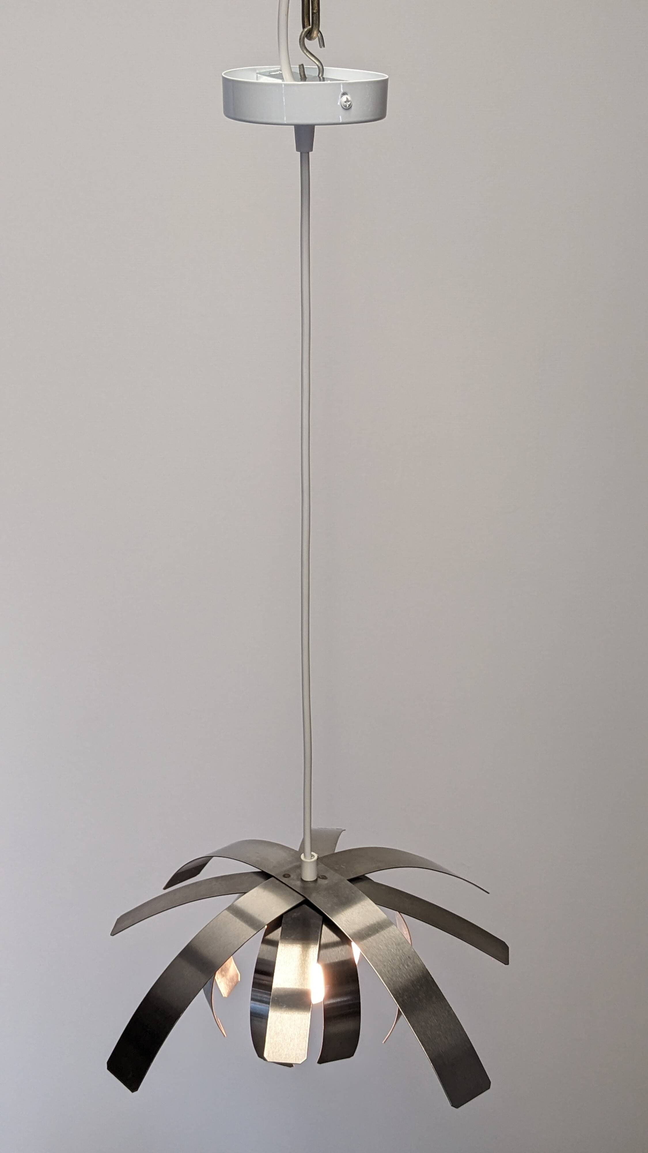 Space Age "Flower" pendant light by Jocelyne Trocmé for Oxar France circa 1970
