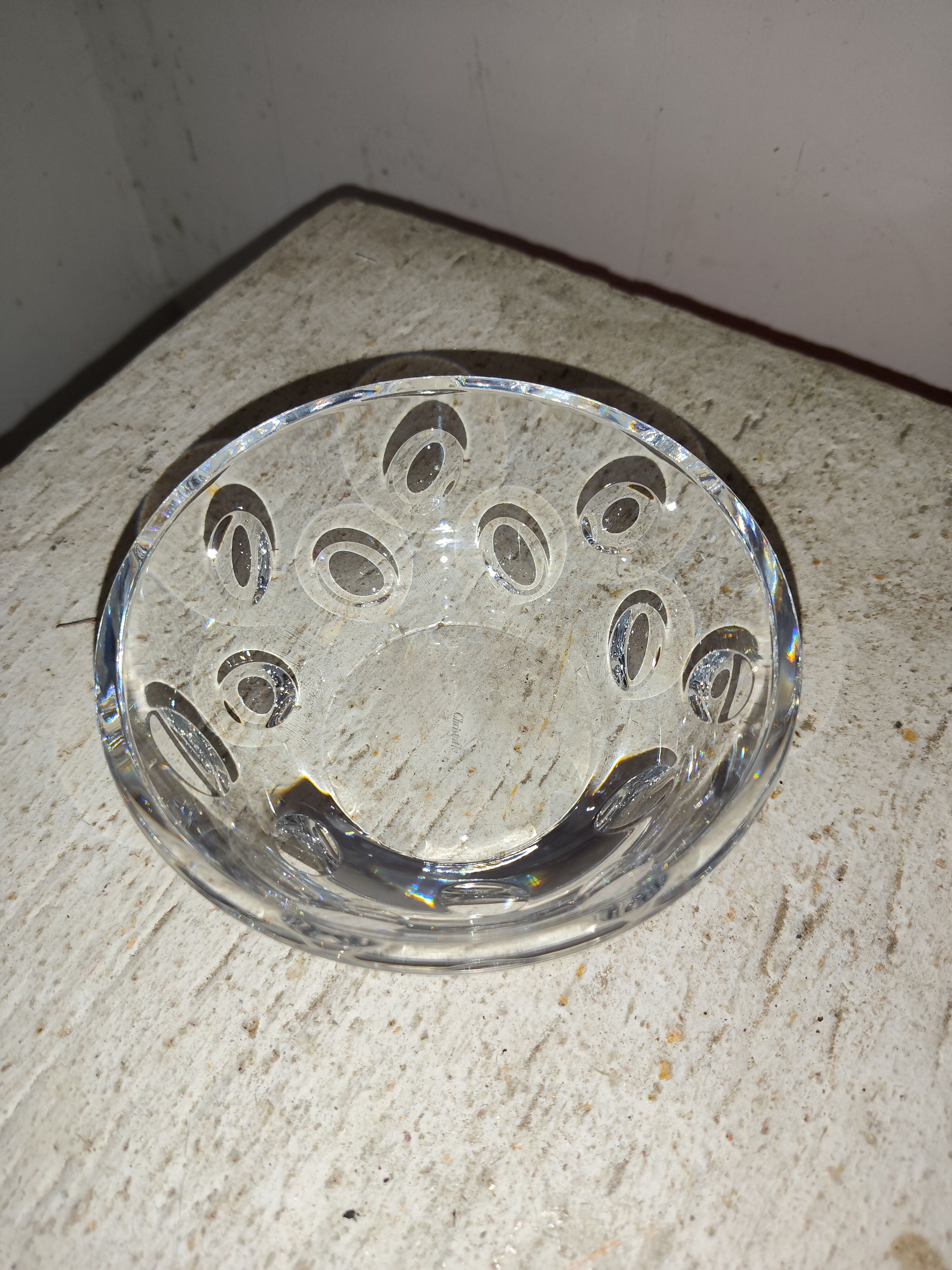 Coupe bol verre Christofle Cluny
