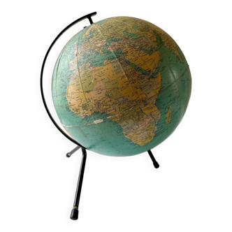 Globe terrestre Taride 1965 tripode