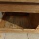 Large workbench with press, 2 drawers and storage tray - Totally sanded and varnished