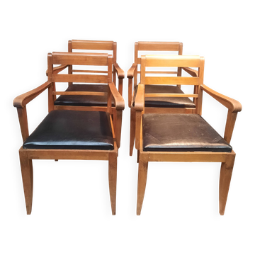 Set of 4 armchairs from the 60s