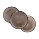 Flat plates x3, artisanal pottery, France