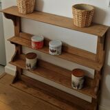 Old wall or standing shelf in solid pine