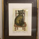 Lithograph of a cat