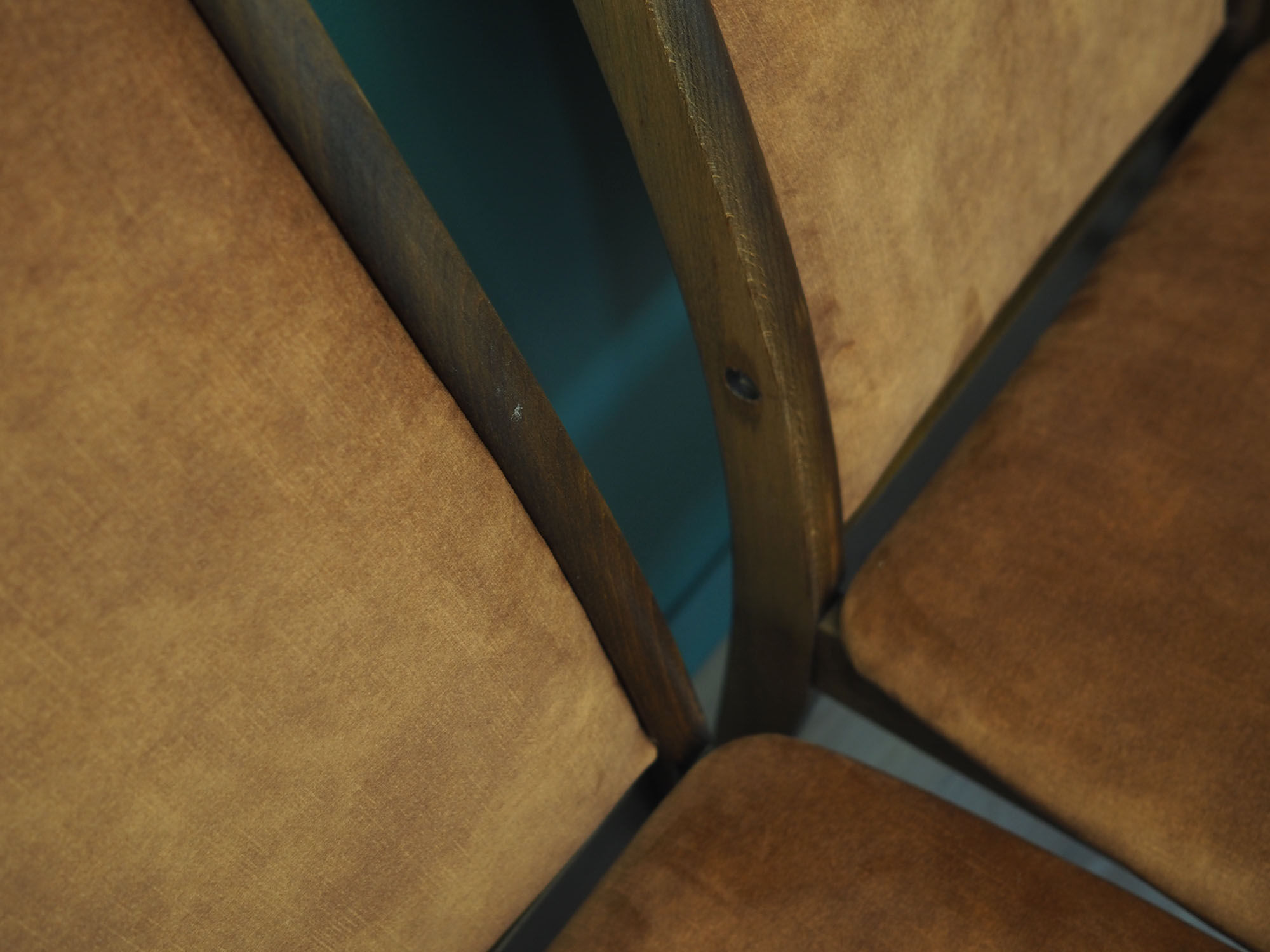 Ensemble de six chaises en hêtre, design danois, années 60, production: Danemark