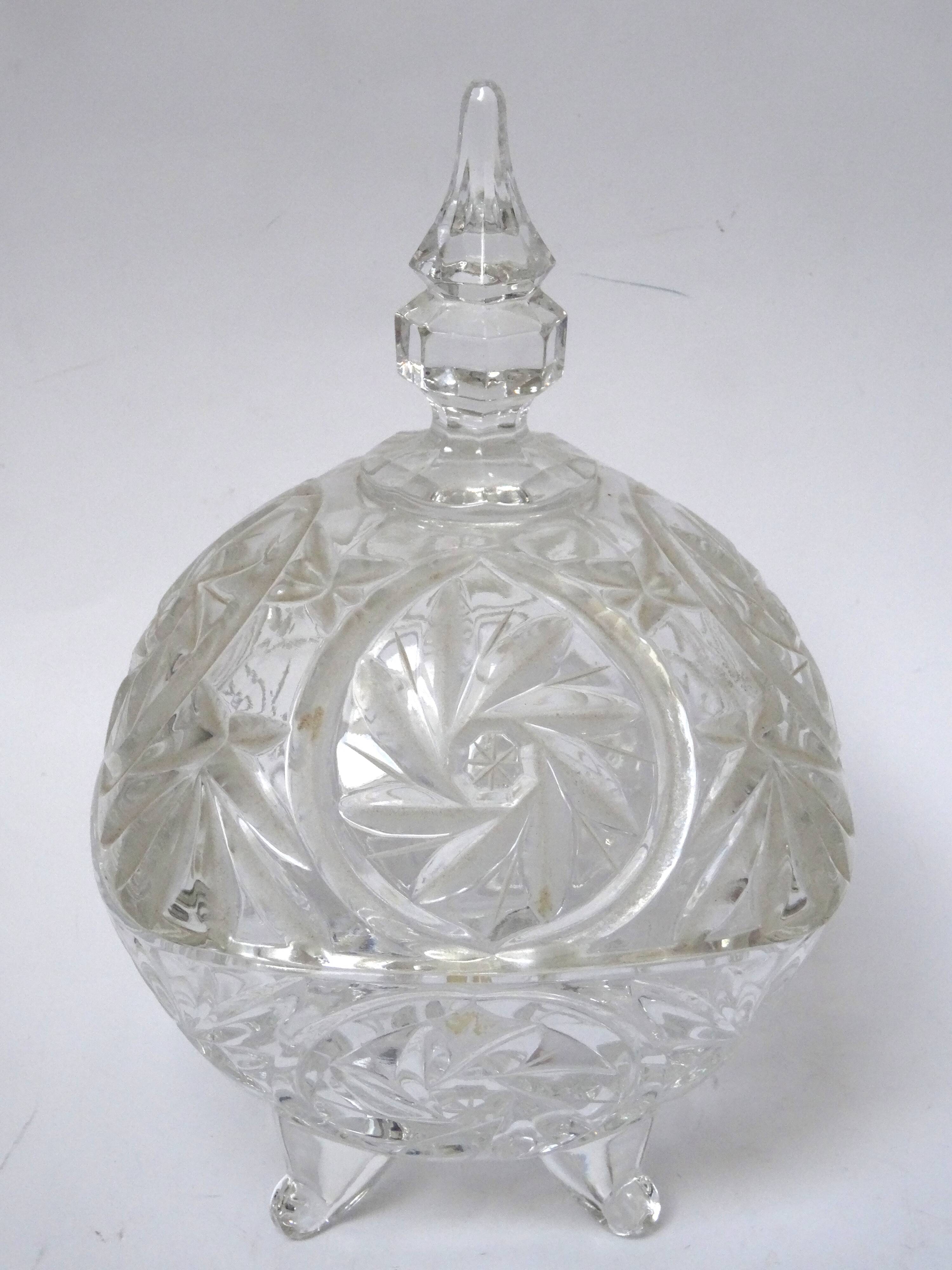 Square crystal candy box