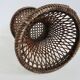 Tam Tam stool in rattan and canework 60s 70s