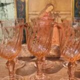 Rosaline D'arcoroc Luminarc pink wine glasses