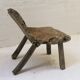 Siège Wabi Sabi robuste en bois massif, 1950