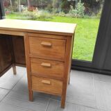 Small wooden desk three drawers
