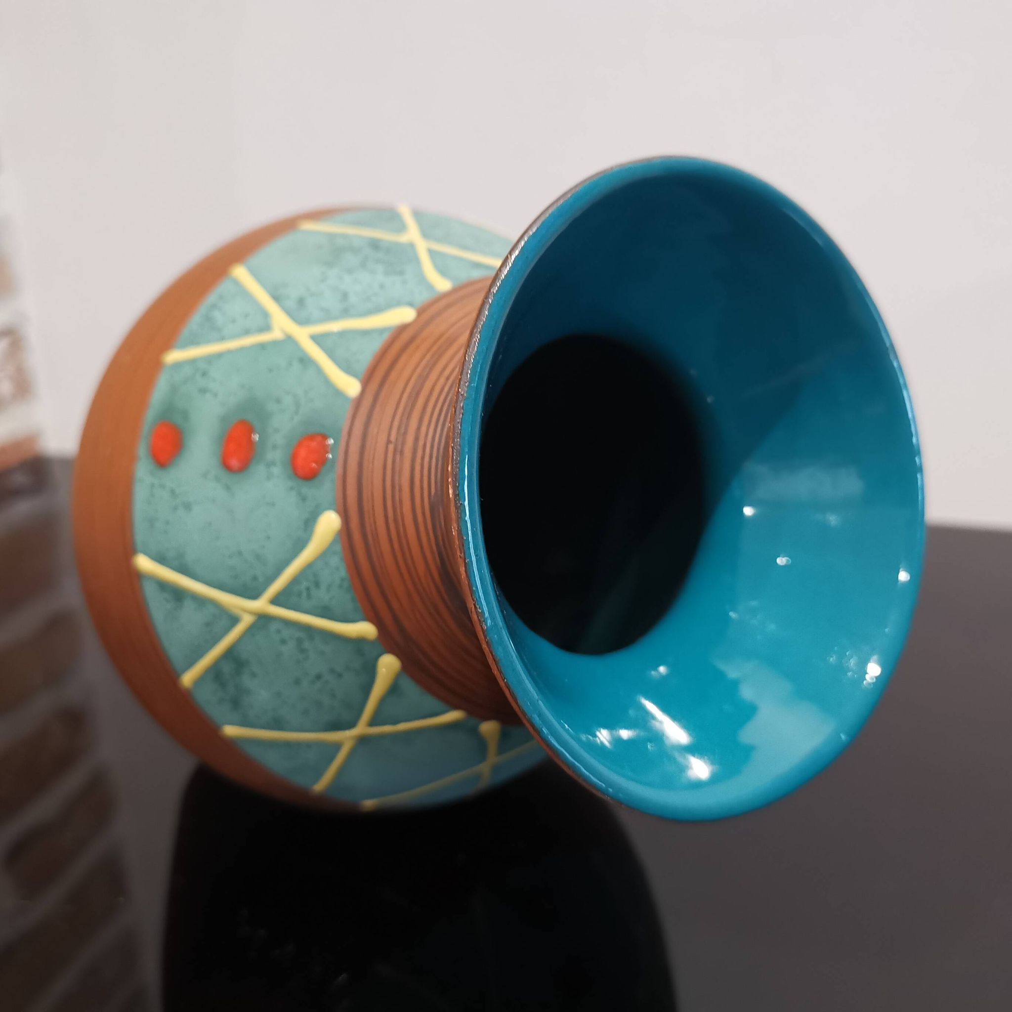 Vase vintage W.Germany 638 Design rétro vintage 60/70