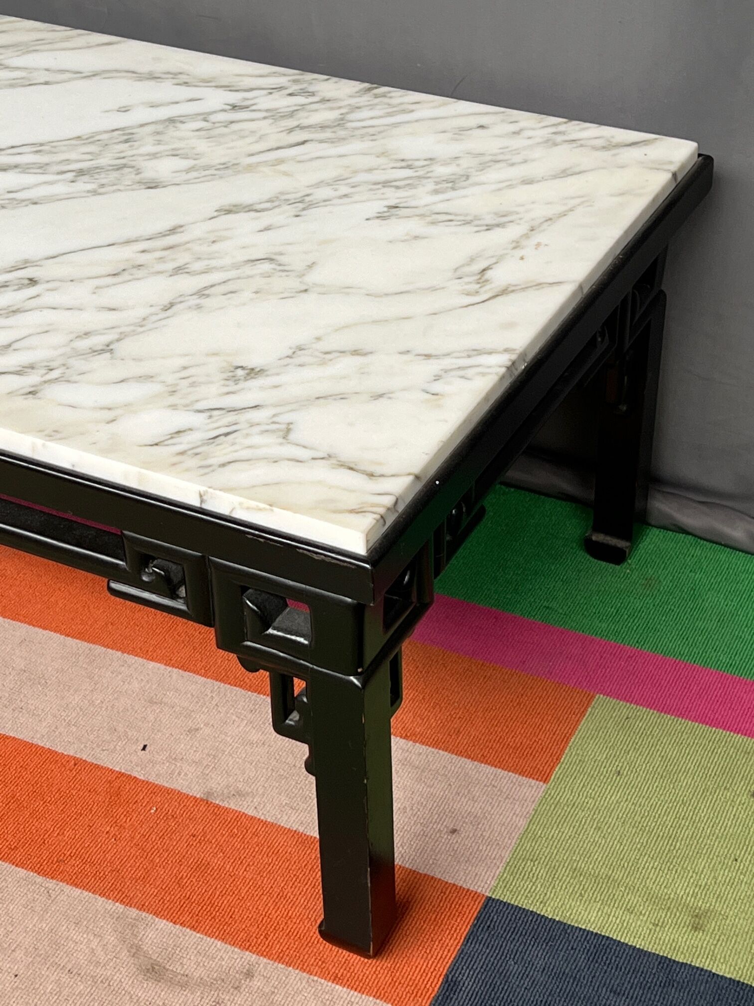Chinese coffee table with marble top