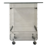 Desk in plexiglass by David Lange for Roche Bobois, design 1970.