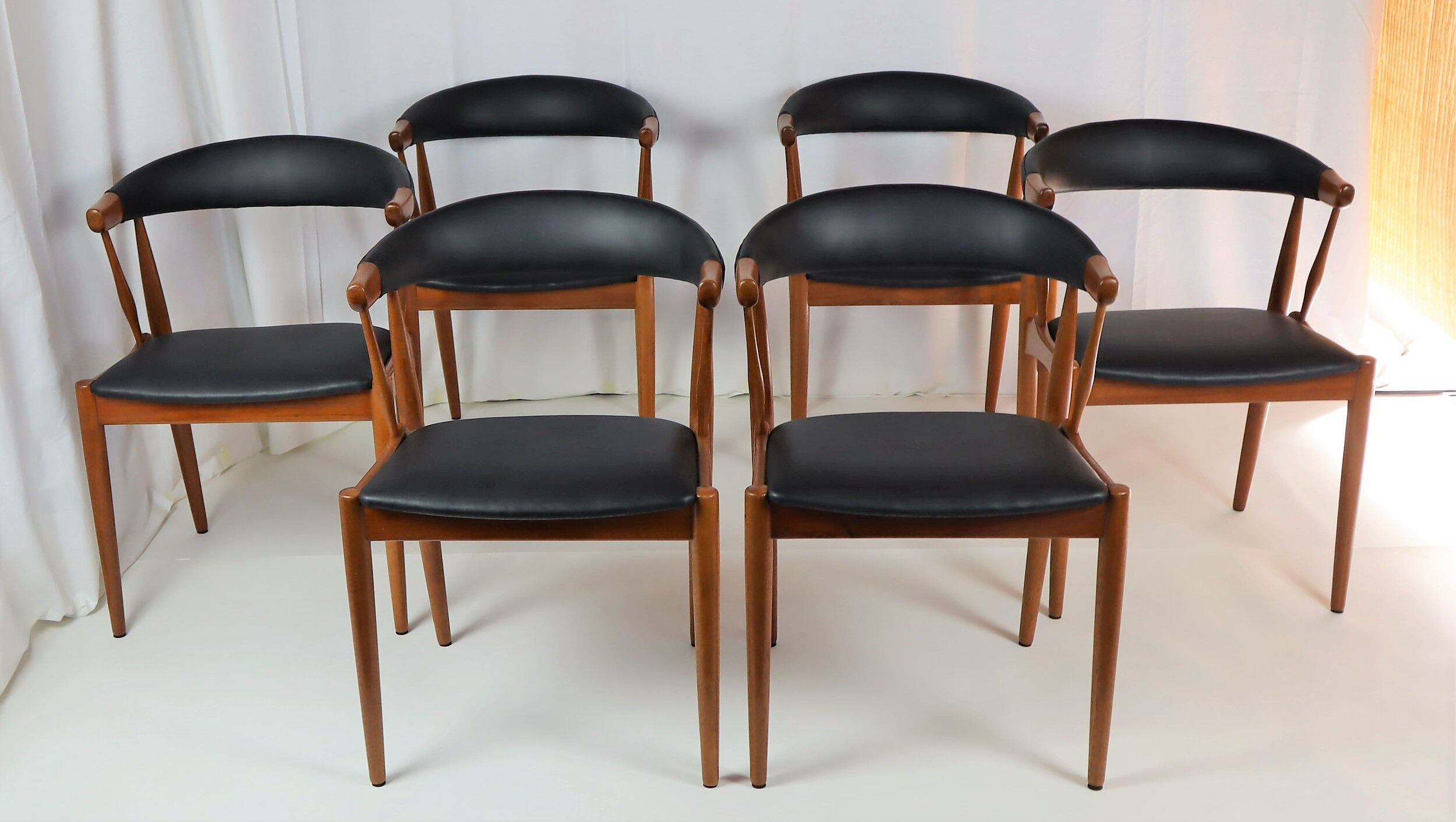 6 chaises scandinave en teck d'Andersen 1960