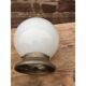 Lampe industrielle en verre 1950
