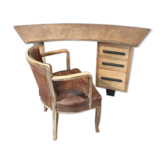 Art deco desk and armchair