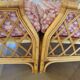 Vintage - Set of 2 woven rattan, bamboo and wood armchairs - Natural colour - 1980s