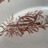 Flat plates iron earth hunting scene vieillard