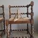 Pair of corner chairs with fireside