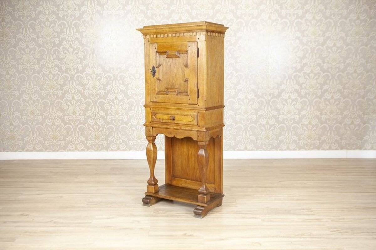 Rustic Oak Cabinet, Late 19th Century