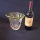 Val Saint Lambert Crystal 'Torsade' Vase in Gradient Apple Green