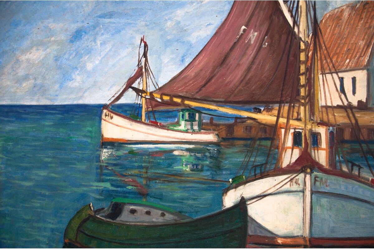 Peinture sur toile « Boats »