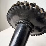 Black metal brutalist wall lights