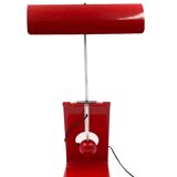 Mauro Martini, red 'Picchio' woodpecker table lamp, F.lli Martini Italy 1970s