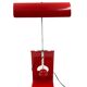 Mauro Martini, red 'Picchio' woodpecker table lamp, F.lli Martini Italy 1970s