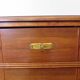 Art Deco chest of drawers - 4 drawers - locks - checkered wood veneer top - 50s