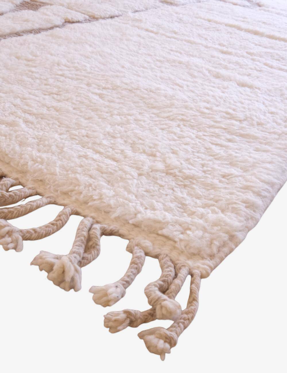 Tapis Blanc Contemporain - 300 x 206 cm