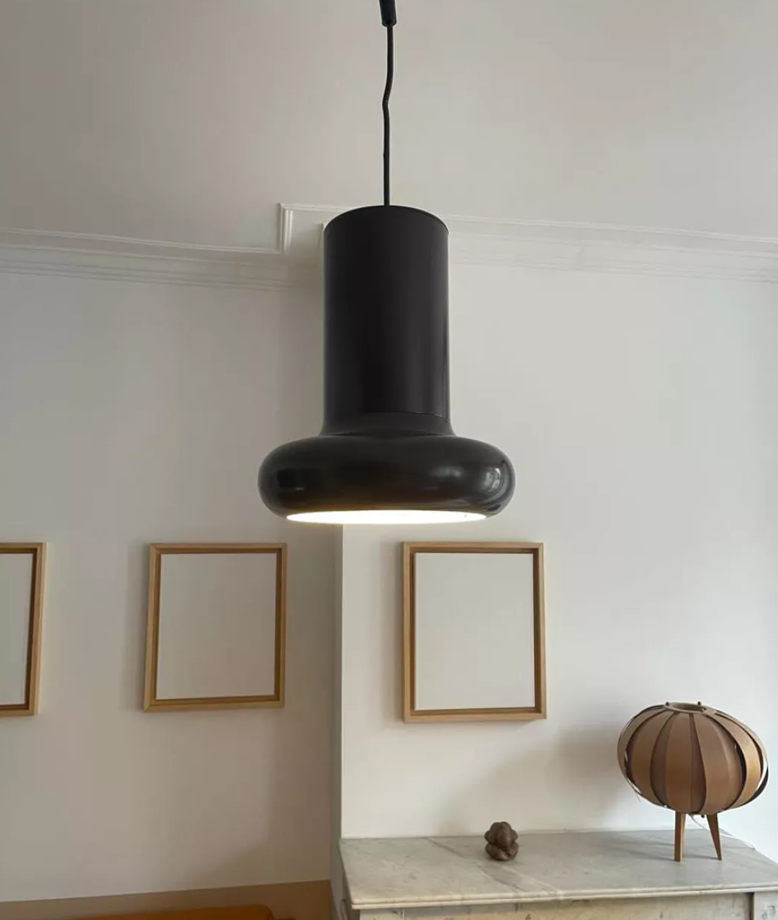 Pendant lamp vintage Lita France 1970