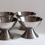 Set of eight ice cream cups, Lundtofte Denmark, 1960s