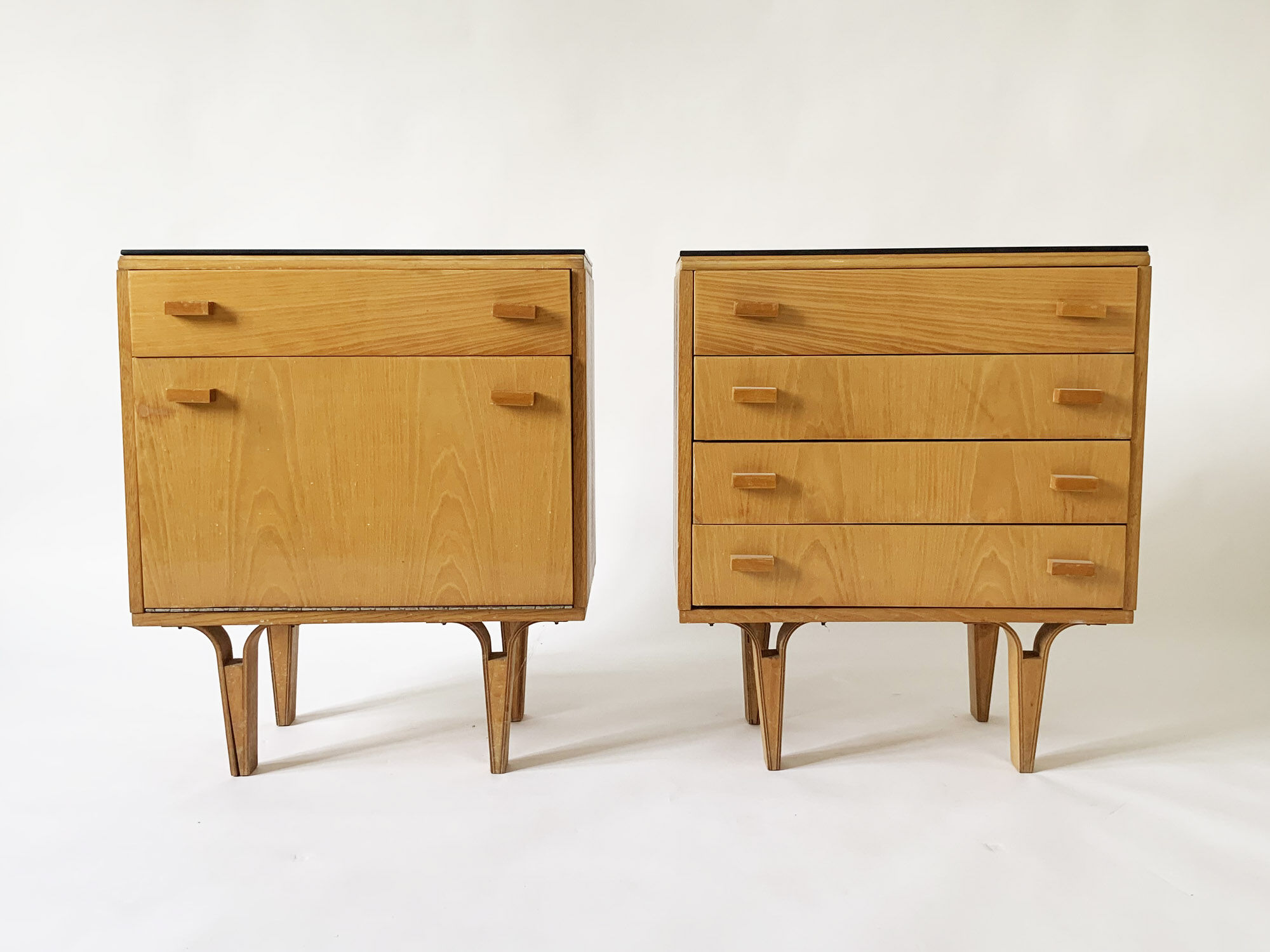 Pair of Nightstands, Novy Domov, Czechoslovakia, 1960s