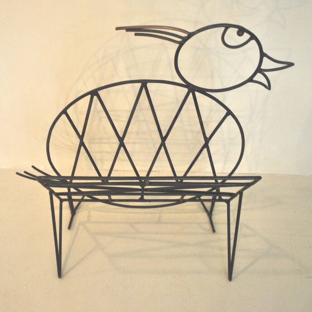 Iron magazine rack, 1930s