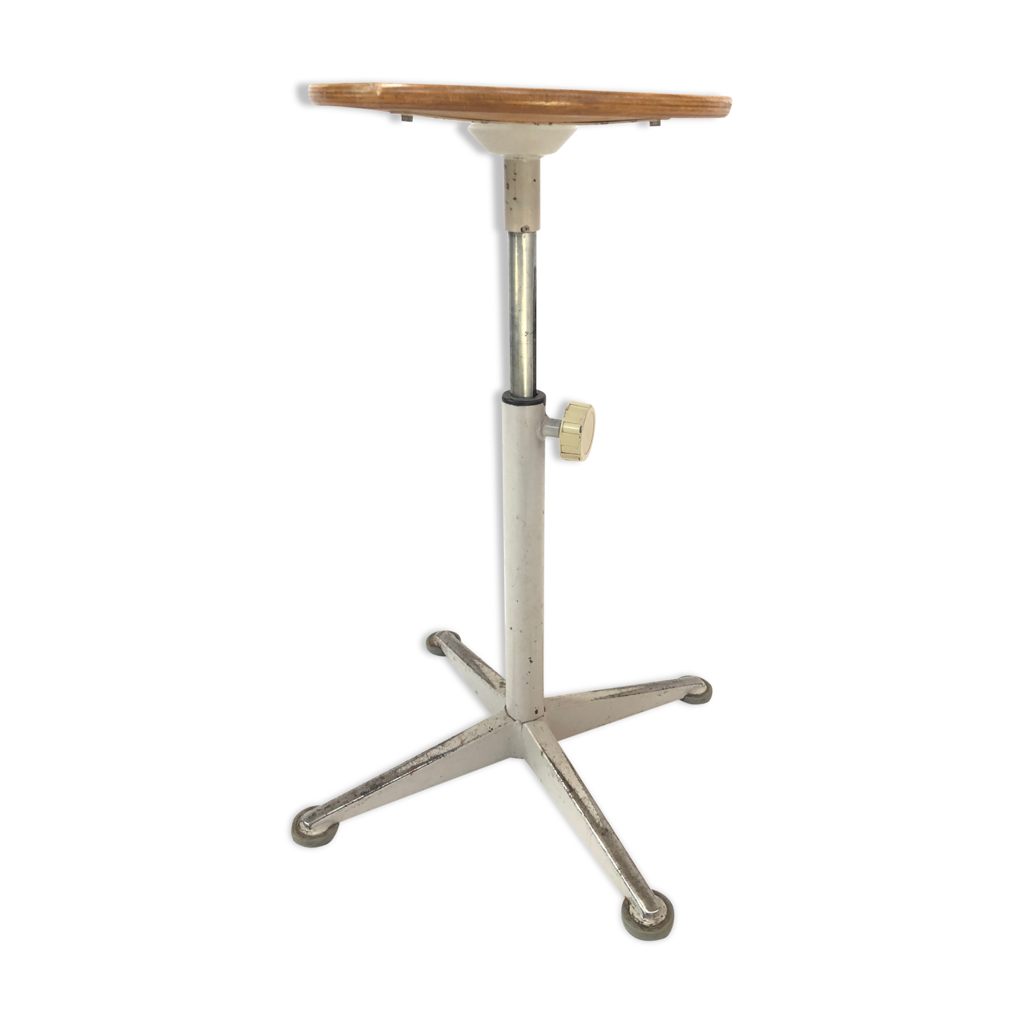 Vintage stool work tabouret by Friso Kramer Ahrend de Cirkel