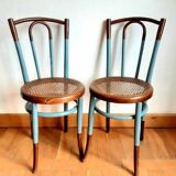 Three bentwood bistro chairs, circa 1950