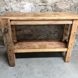 Small wooden workbench decoration