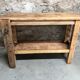Small wooden workbench decoration