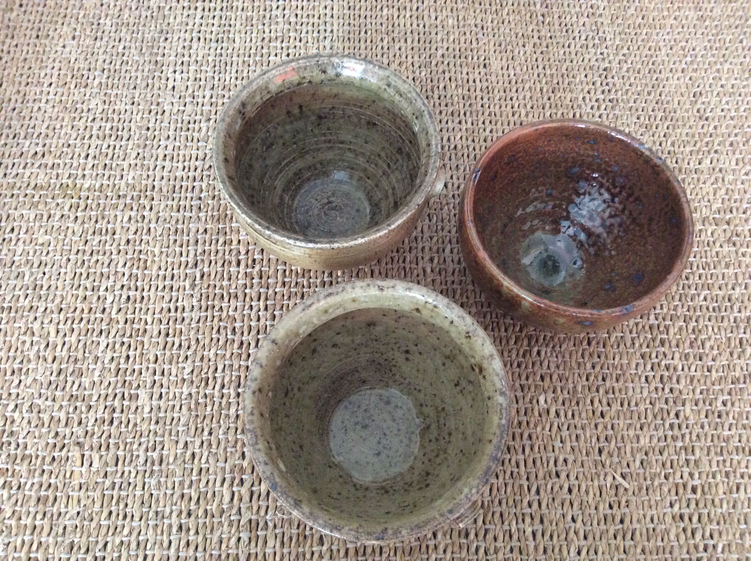 Set of 3 stoneware bowls