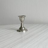 Small lightweight metal candlestick